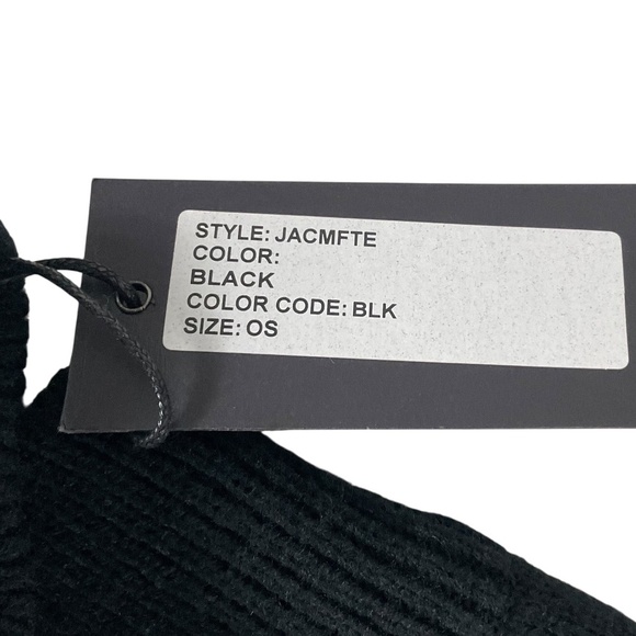 Jocelyn Faux Fur Texty Time Mittens Black OS Rhinestone Star NWT luxury mittens - Picture 6 of 8